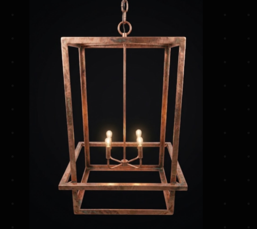 The Xavier Copper Chandelier Pendant Light