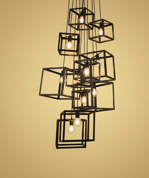 The Veneto Box Steel Chandelier Pendant Lights Custom Design