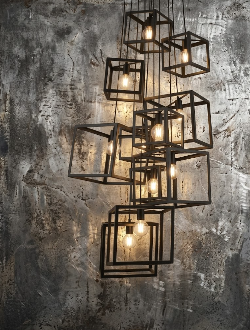 The Veneto Box Steel Chandelier Pendant Lights Custom Design