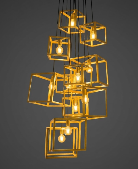 The Veneto Box Steel Chandelier Pendant Lights Custom Design