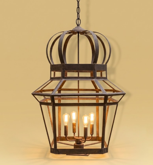 The Mizner Copper Chandelier Pendant Light Custom Design