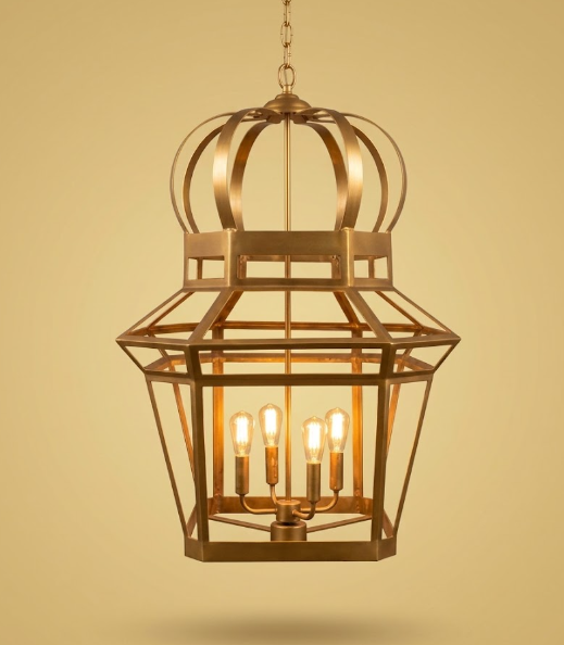 The Mizner Copper Chandelier Pendant Light Custom Design