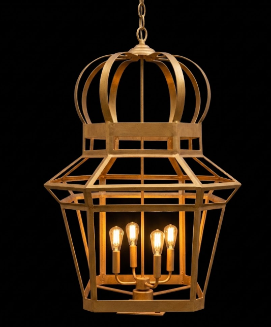 The Mizner Copper Chandelier Pendant Light Custom Design