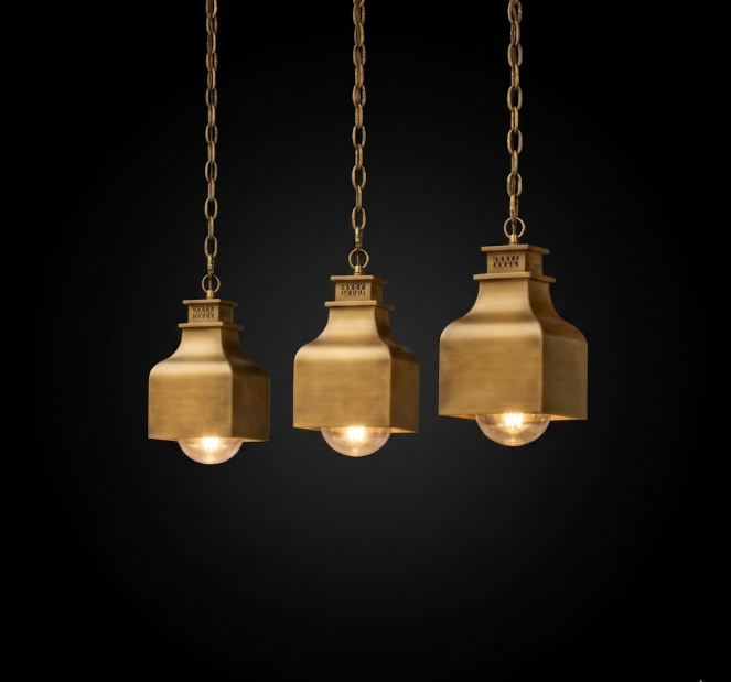 The Oakwood Copper Kitchen Island Pendant Down Light Custom Design