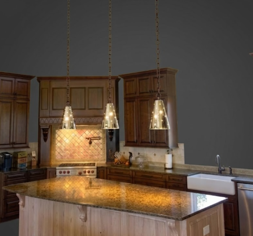 The Oakdale Down Light Chandelier Kitchen Island Pendant Light  Custom Design