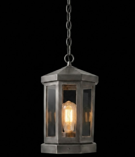The Baja Bay Coastal Nautical Copper Lantern Pendant Light Custom Design