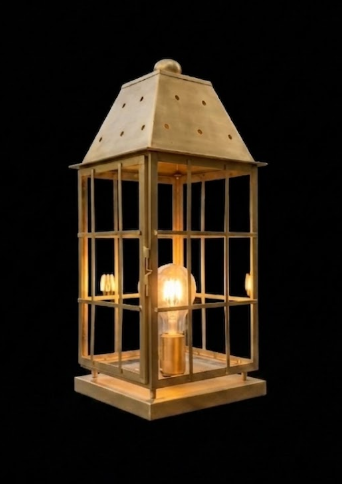 The Egg Harbor Lighthouse Coastal Nautical Lantern Custom Design
