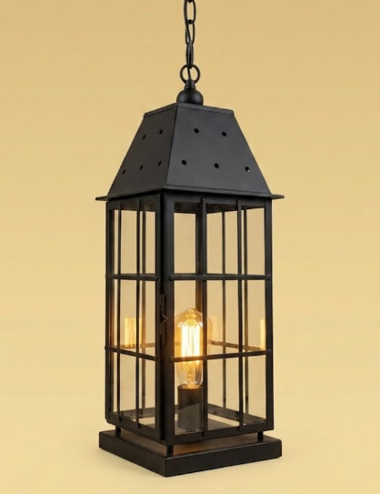 The Egg Harbor Lighthouse Coastal Nautical Lantern Custom Design