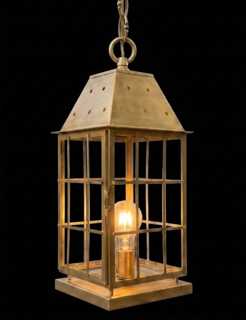 The Egg Harbor Lighthouse Coastal Nautical Lantern Custom Design