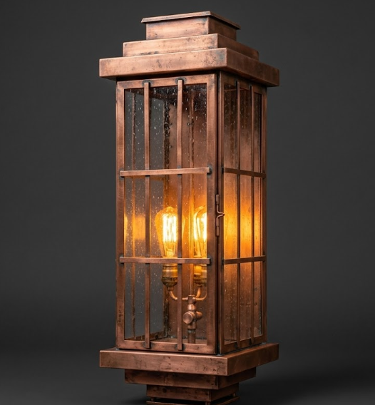 The Montague Copper Lantern Pendant Light Custom Design