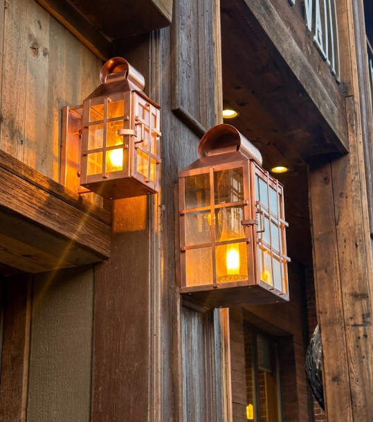 The Pioneer Saloon Copper Lantern Pendant Light Custom Design