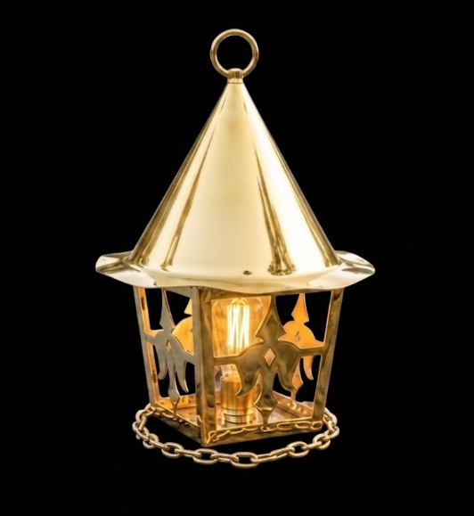 The Ginger Bread House Copper Lantern Pendant Light