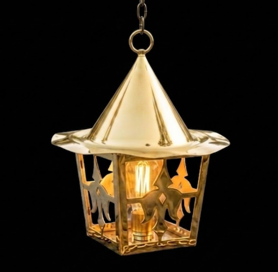 The Ginger Bread House Copper Lantern Pendant Light