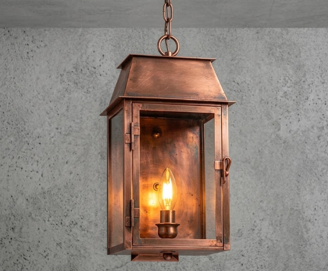 The Krystle Copper Lantern Pendant Light Custom Design