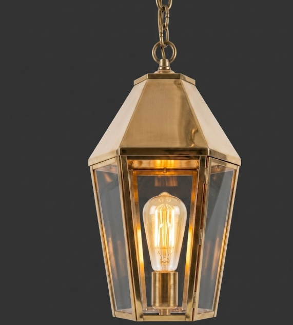 The Trinidad Bay Coastal Copper Lantern Pendant LIght