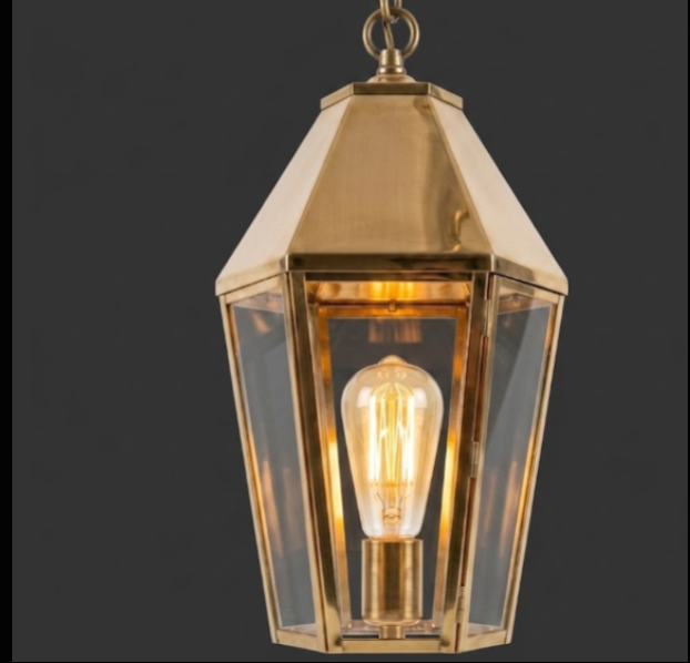 The Trinidad Bay Coastal Copper Lantern Pendant LIght