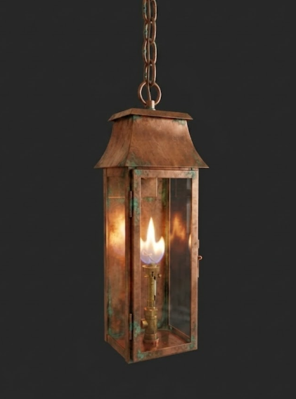 The AL BAR Copper Lantern Kitchen Island Pendant Light Custom Design