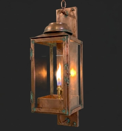 The Ted Juszczyk Copper Lantern Pendant Light Custom Design