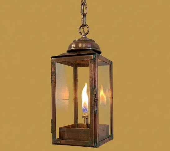The Ted Juszczyk Copper Lantern Pendant Light Custom Design