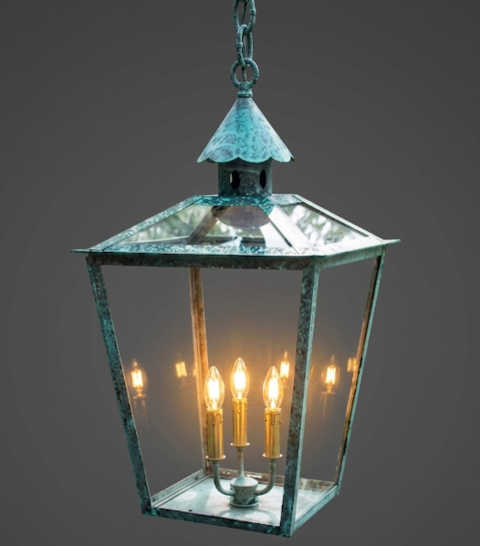 The Volturno Copper Lantern Pendant Light Custom Design
