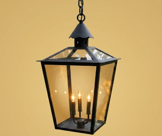 The Volturno Copper Lantern Pendant Light Custom Design