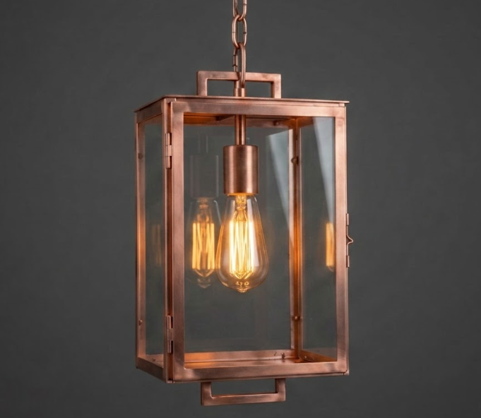 The Briarwood Copper Lantern Pendant Light Custom Design