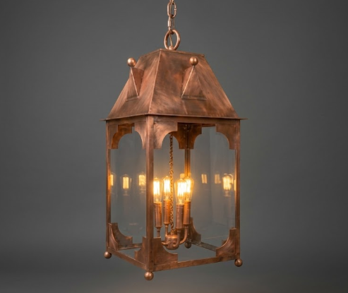 The Sanctuary Copper Lantern Pendant Light Custom Design