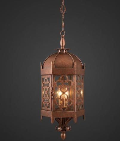 The Bordeaux Copper Lantern Pendant Light Custom Design