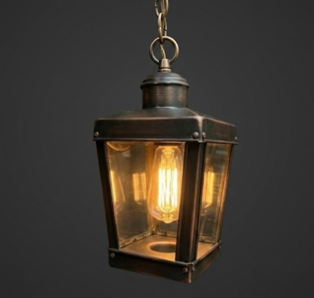 The Lancaster Copper Lantern Pendant Light