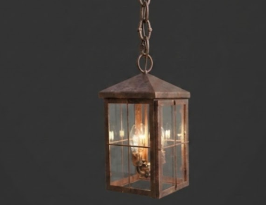 The El Dorado Steel Lantern Pendant LIght Custom Design