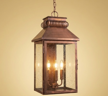 Copper lantern KITCHEN ISLAND PENDANT CHANDELIER