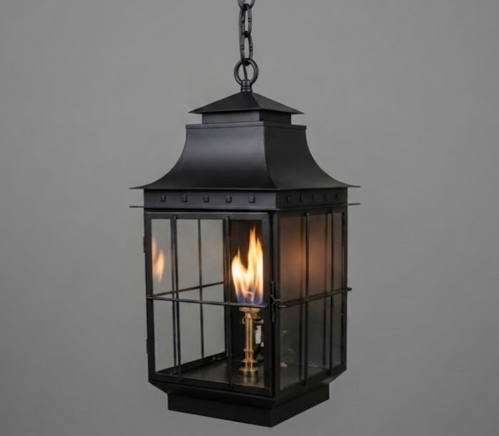 The Taos Copper Lantern Pendant Light Custom Design