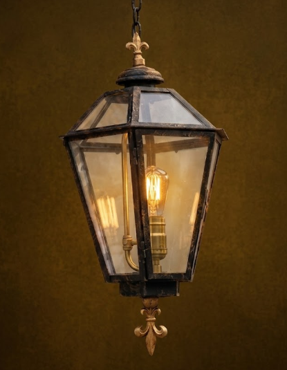 The New Orleans Steel Lantern Pendant Light Custom Design