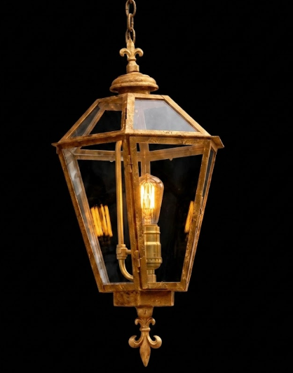 The New Orleans Steel Lantern Pendant Light Custom Design