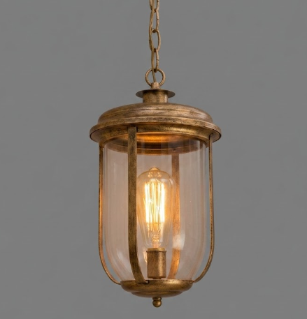The South Beach Copper Lantern Kitchen Island Pendant Light Custom Design