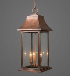 The Aruba Copper Lantern Pendant Light