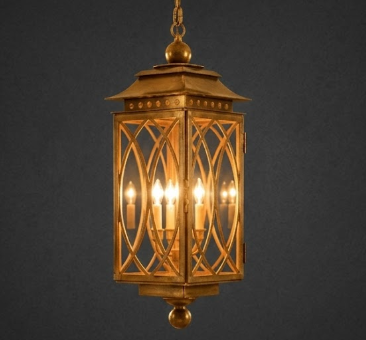 The Lafayette Copper Lantern Kitchen Island Pendant Light Custom Design