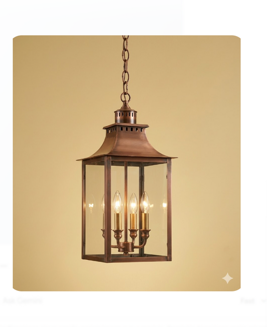 The Mozark Copper Lantern Pendant Light Custom Design