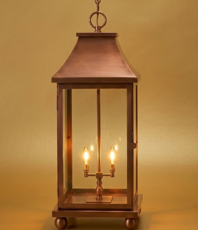 The Monticello Copper Lantern Kitchen Island Pendant Light Custom Design