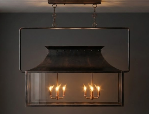 The Melville Copper Chandelier Kitchen Island Pendant Light