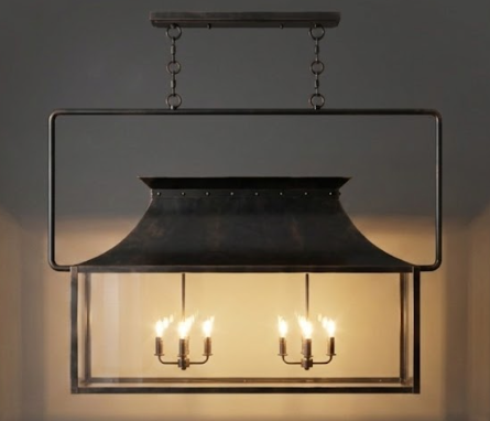The Melville Copper Chandelier Kitchen Island Pendant Light