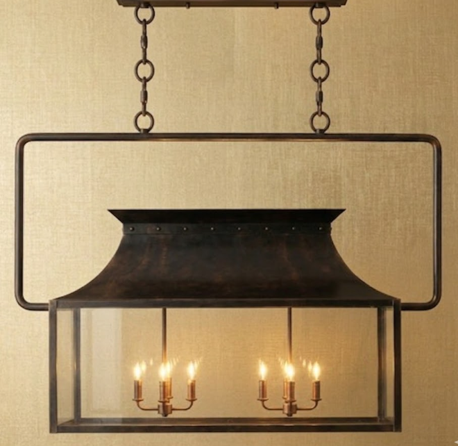 The Melville Copper Chandelier Kitchen Island Pendant Light