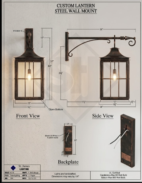 The Waldorf Copper Lantern Pendant Light Custom Design