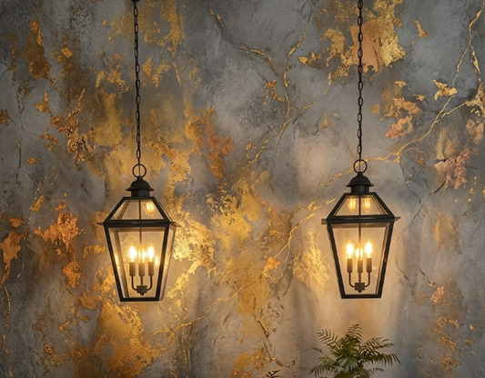 St. James Magnolia Copper Lantern & Pendant Light