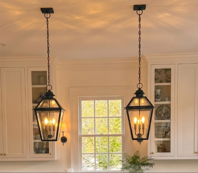 St. James Magnolia Copper Lantern & Pendant Light