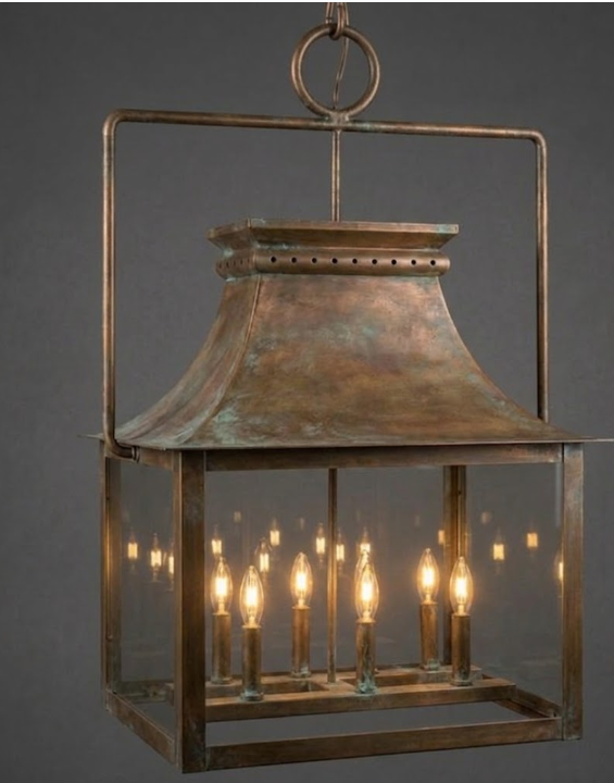 The Melville Copper Chandelier Kitchen Island Pendant Light