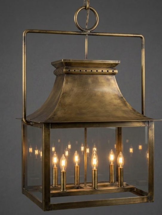 The Melville Copper Chandelier Kitchen Island Pendant Light