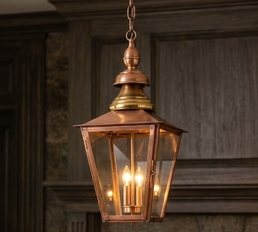 St. James Birmingham Copper Lantern Pendant Light