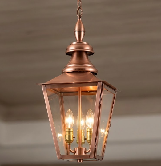 St. James Birmingham Copper Lantern Pendant Light