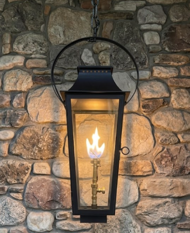 St. James Wood Dale Copper Lantern & Pendant Light With Top Curl